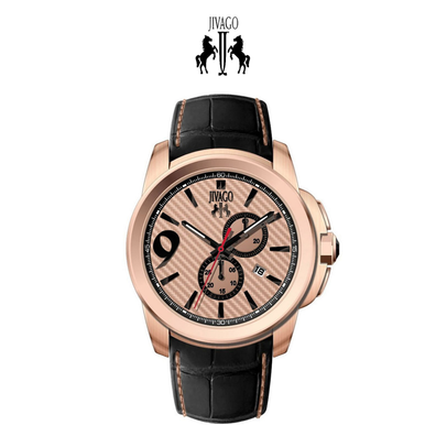 Jivago Men's Gliese Rose Gold Dial Watch