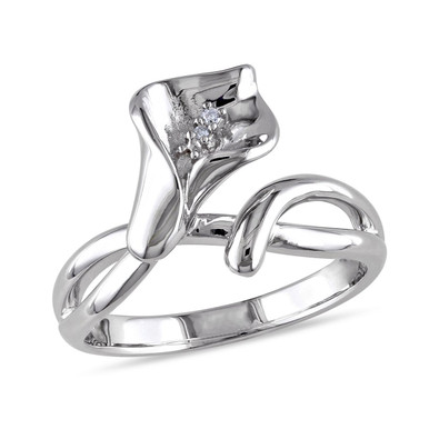 Promise Fashion Ring in Sterling Silver with Diamonds (H-I I1-I2) - Ring size: 5