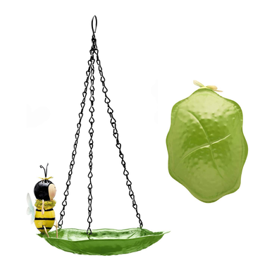 Hanging Bird Feeder Bird Bath with Cute Bee Design
