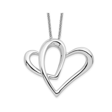 "A Part of My Heart" Mother's Necklace in Sterling Silver with Chain
