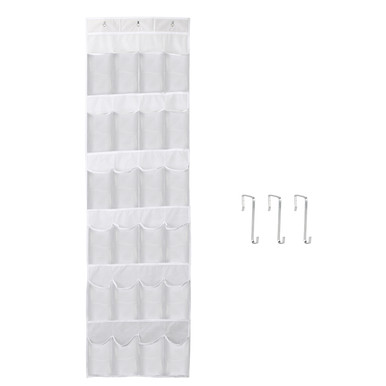 24-Pocket Over-the-Door Shoe Rack