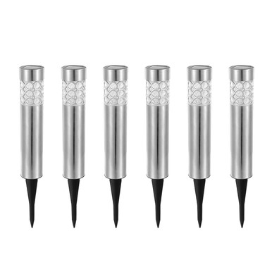 Solar Garden RGB Cylinder Lights (6-Pack)