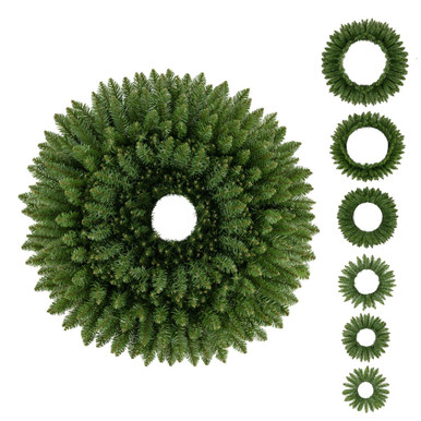Nesting Christmas Wreath Set (6 Pieces)
