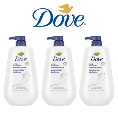 Dove Body Wash with Pump - 30.6 oz (3-Pack)