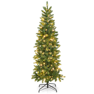 5-foot Pre-Lit Hinged Artificial Christmas Tree