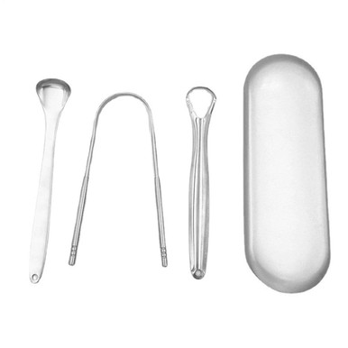 3-Pack Stainless Steel Tongue Scraper Set