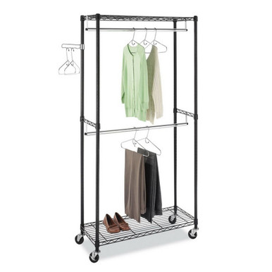 Heavy-Duty Closet Organizer Garment Rack with Wheels