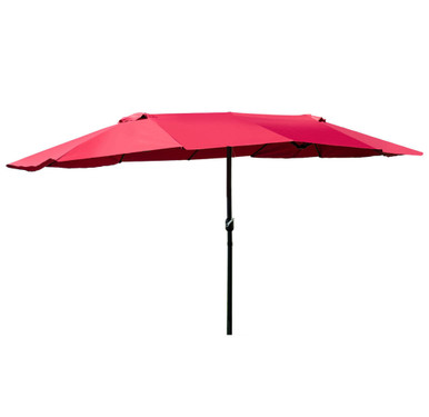 Double-Sided 15' Market Outdoor Umbrella - SOLD-OUT-PLACEHOLDER