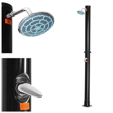 7.2-Foot Solar Heated Outdoor Shower with 5.5 Gallon Water Reservoir