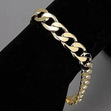 14K Yellow Gold Cuban Bracelet