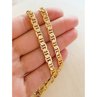 8mm Gold Mariner Chain