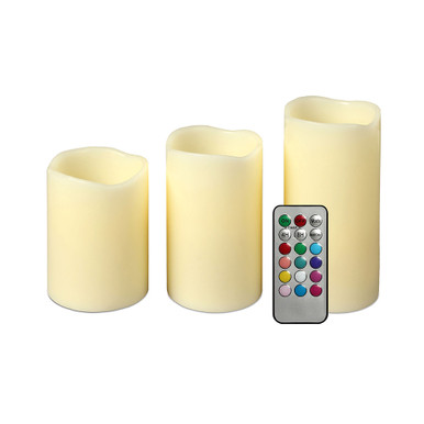 3-Piece Flameless Candles with Remote (1- or 2-Pack) - iMounTEK Flameless Candles w/Remote 2-pk
