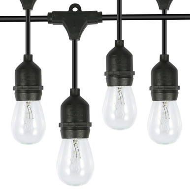 48-Foot Outdoor Patio String Lights