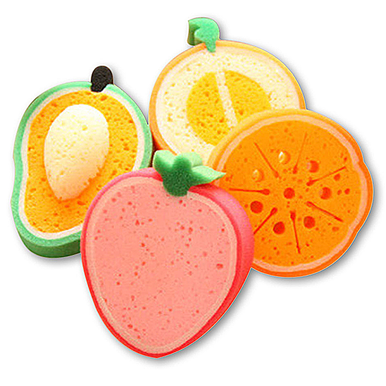 Ultra Soft Body Sponge for Cleansing and Deep Exfoliation (4-Pack)