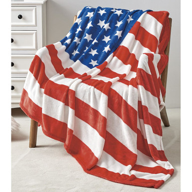 Noble House® American Flag Oversized Throw Blanket