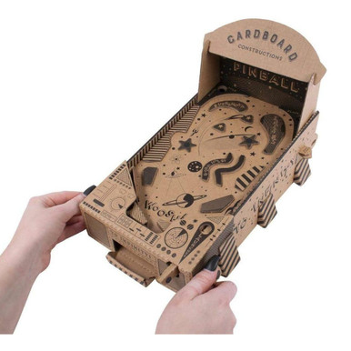 Build-Your-Own Cardboard Construction Pinball Machine