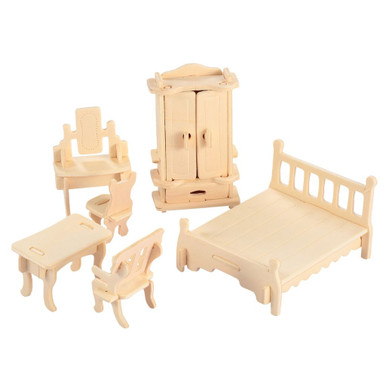 3D Wooden Dollhouse Furniture Puzzles