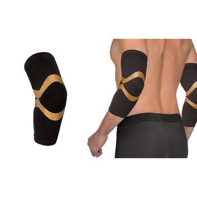 Copper Compression Elbow Support Sleeve for Pain Relief (1-Pair) - Medium