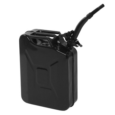 5-Gallon Jerry Can Gasoline Canister with Spout Black