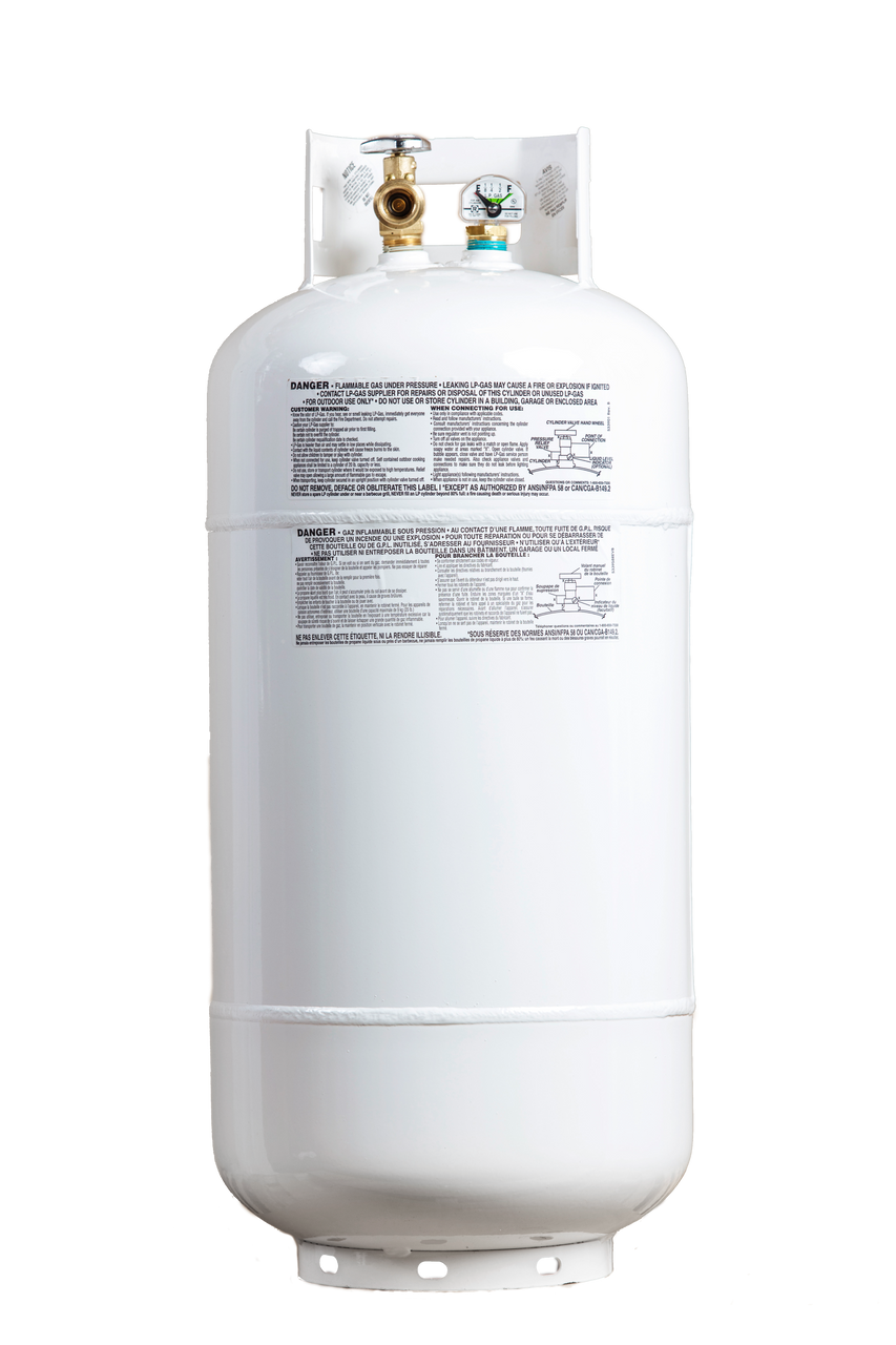 60 lbs (13.7 Gallon) Manchester Propane Tank (usually arrives within 1  week) - Propane Tank Store