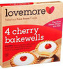 Lovemore - Gluten Free Cherry Bakewells, 4pk