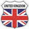 United Kingdom Flag Wholesale Novelty Highway Shield