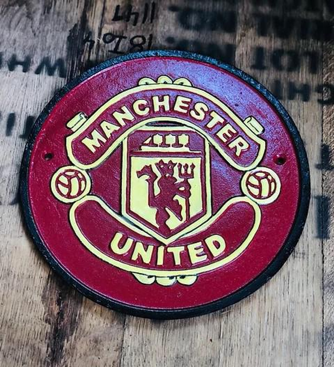 Manchester United Cast Iron Plaque