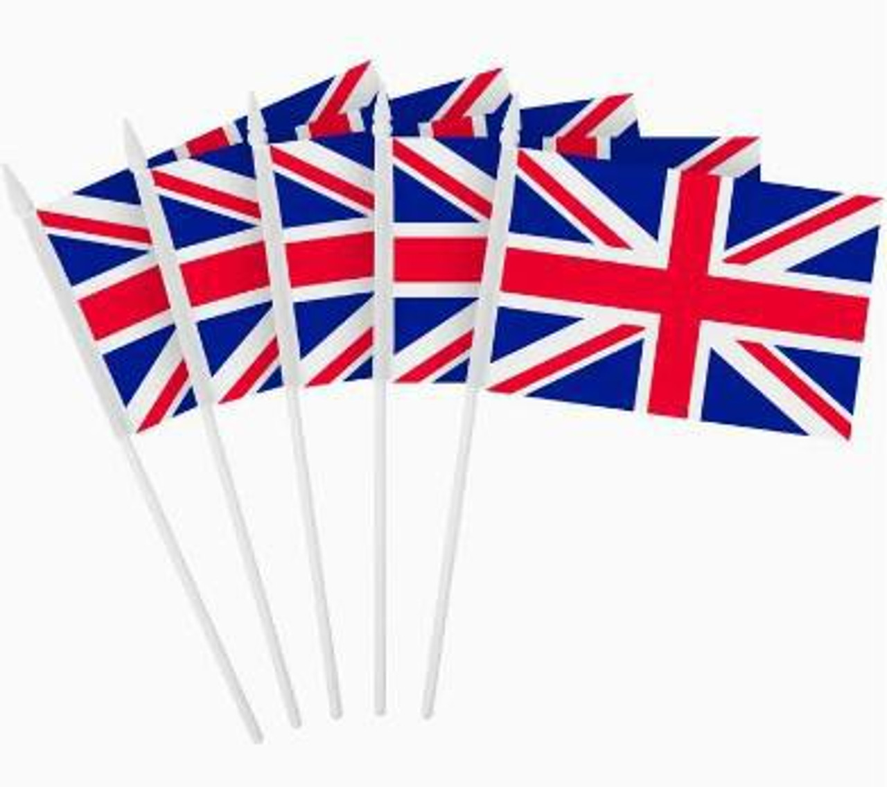 G128 - Handheld United Kingdom UK Stick Flag, 4x6 in