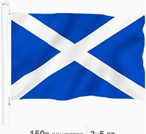 G128 - Scotland Flag 150D Printed Polyester, 3x5 ft