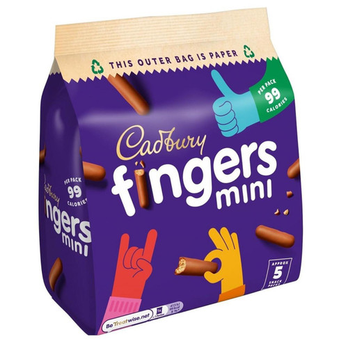 Cadbury - Mini Fingers Chocolate Biscuits, 96.5g