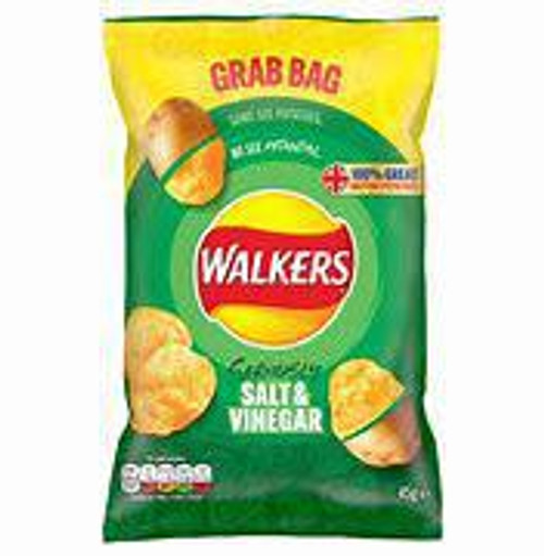 Walkers Crisps - Salt & Vinegar Grab Bag, 45g