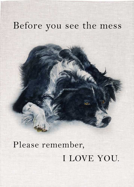 Please Remember I Love You Printed Tea Towel