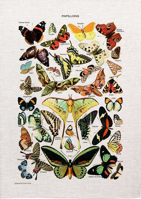 Butterfly Papillon Tea Towel