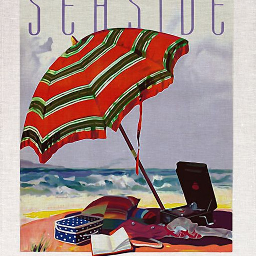 Seaside Sorrento Printed Tea Towel