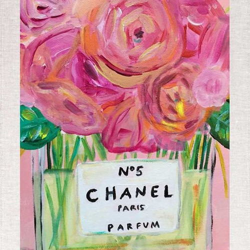Chanel No 5 Perfume Bottle Printed Tea Towel