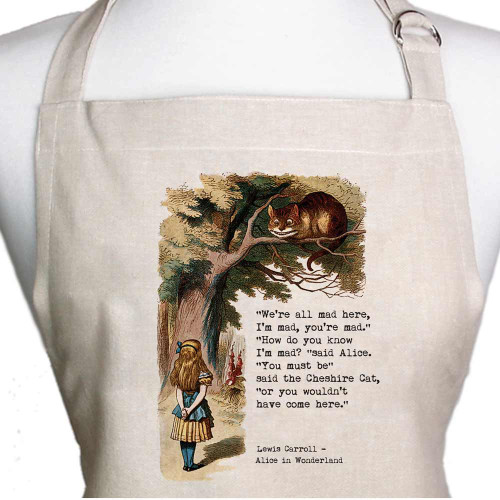 Alice In Wonderland, We're All Mad Here, Printed Apron