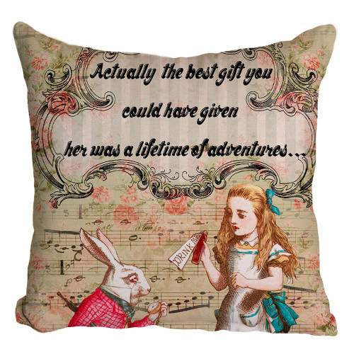 Alice In Wonderland Cushion Cover