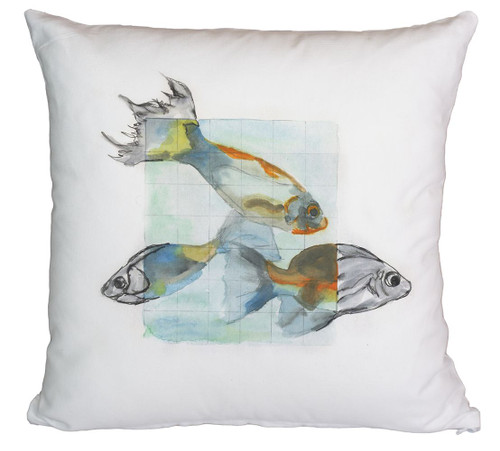 Fishes Printed Cushion Cover