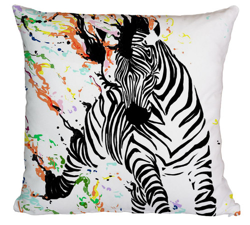 Zebra Printed Cushion Cover