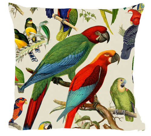 Parrots Printed Cushion Cover