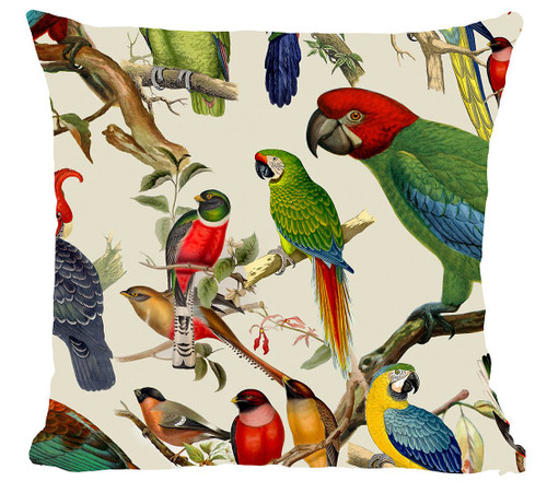 Birds Printed Cushion Cover