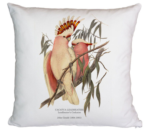 Leadbeater's Cuckatoo Printed Cushion Cover