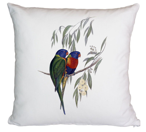 Birds By John Gould Printed Cushion Cover