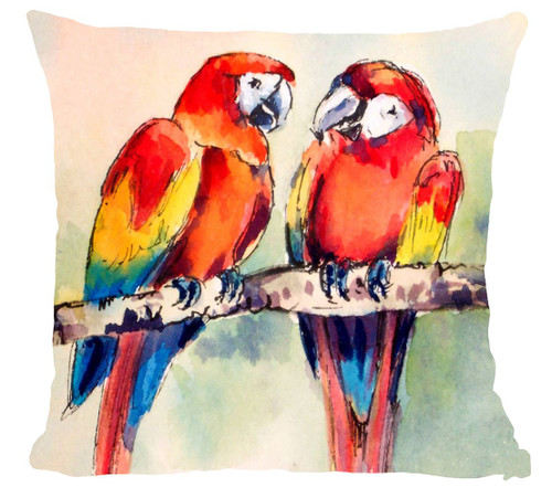 Parrots Printed Cushion Cover