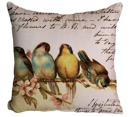 Birds Printed Cushion Cover