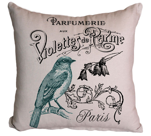 Violettes Printed Cushion Cover