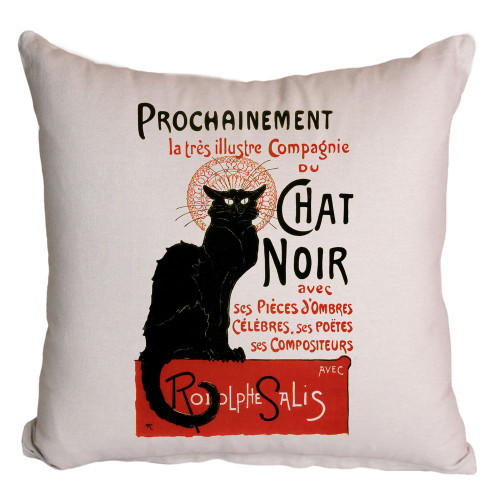 Cat printed cushion cover