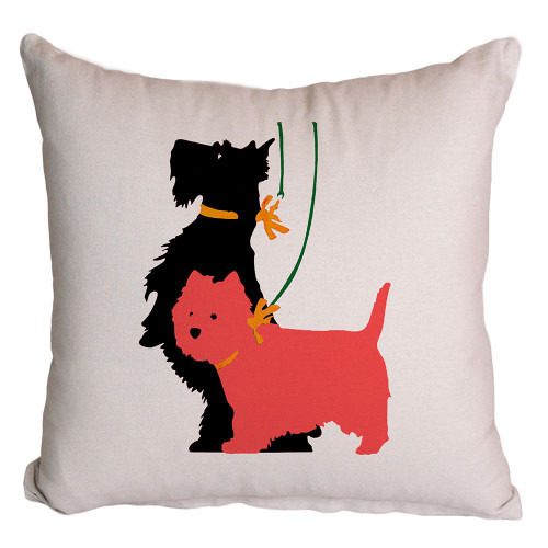 Dog Printed Cushion Cover