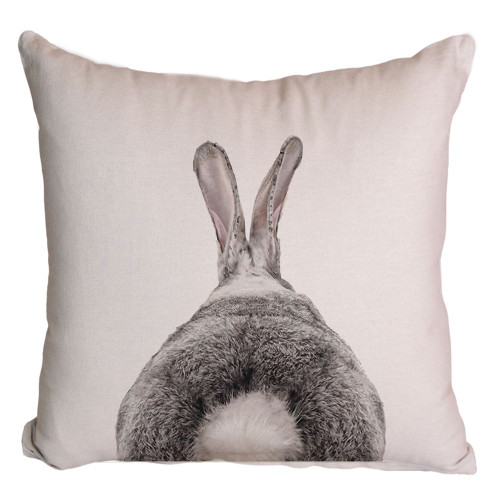 Reverse Bunny Printed Cushion Cover