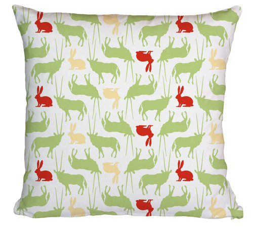 Rabbit Printed Cushion Cover